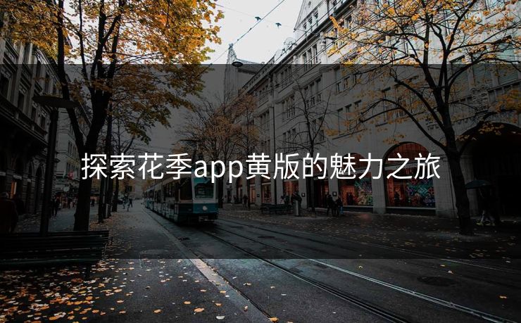 探索花季app黄版的魅力之旅